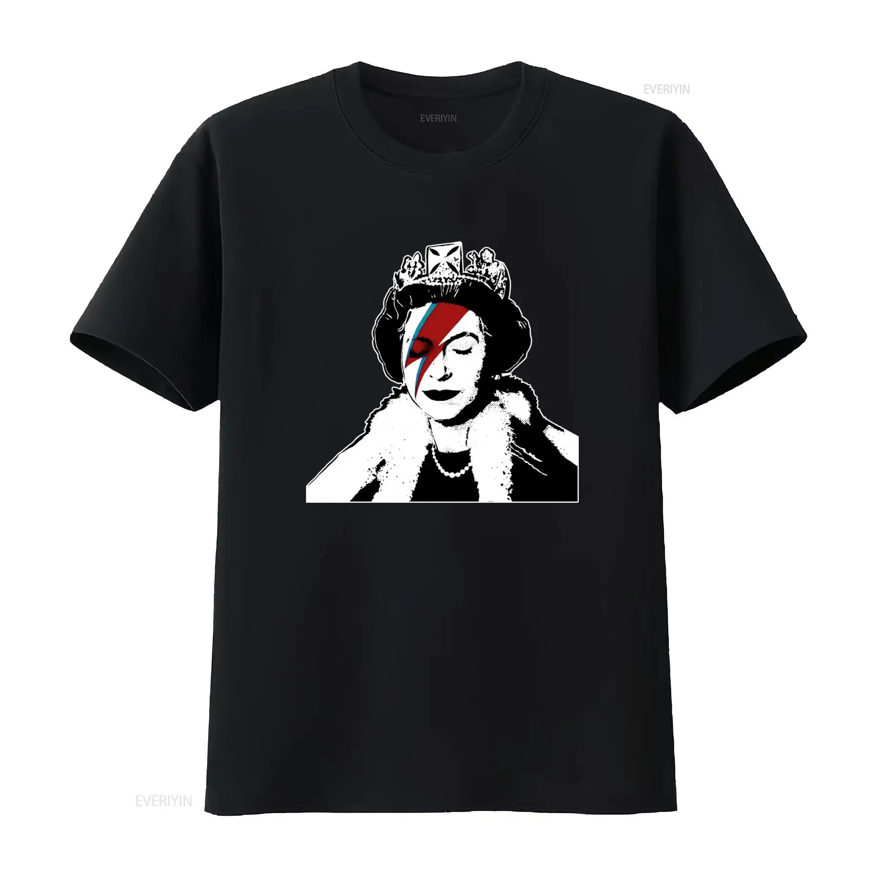 Street Fashion Uk - バンクシー クイーン グラフィティ アート Tシャツ ヴィンテージ