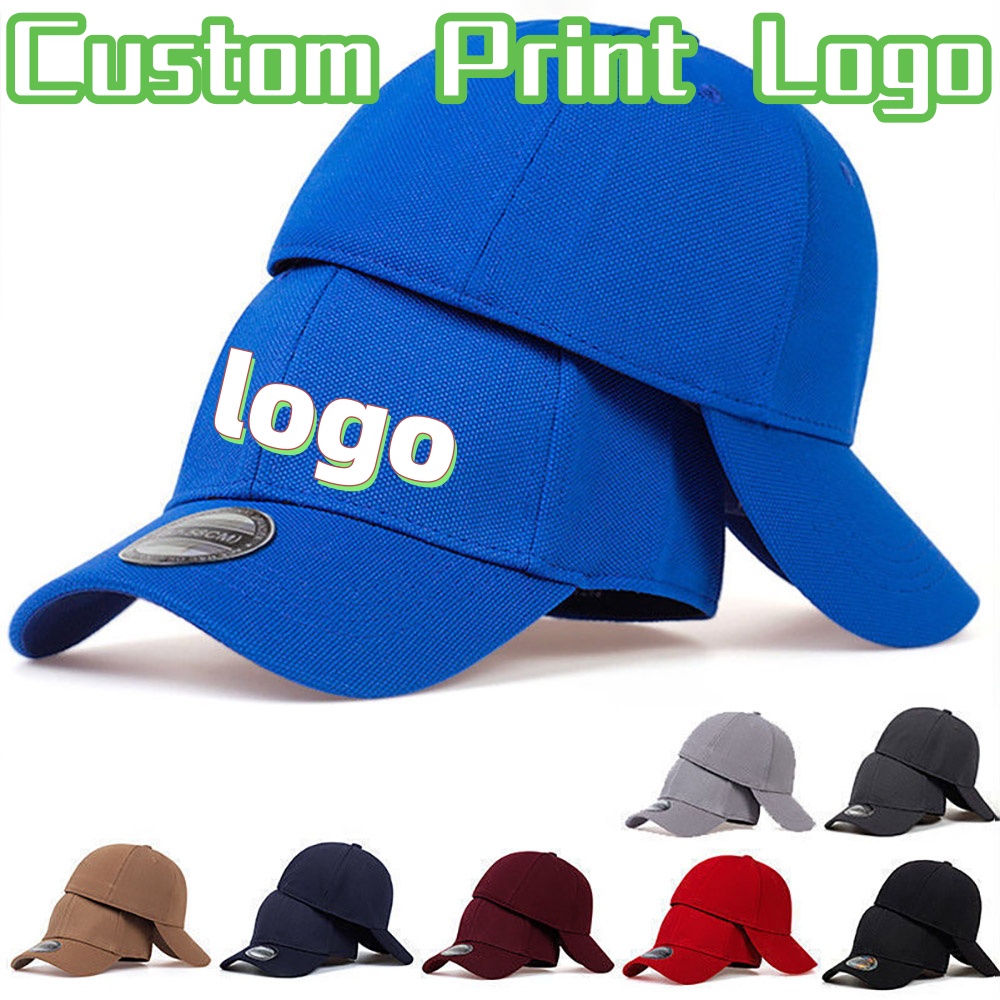 Baseball Cap Fitted - カスタムプリントロゴ入り完全密閉型野球帽 ダックタンハット 男女兼用 ファッション アウトドアスポーツ 日よけキャップ