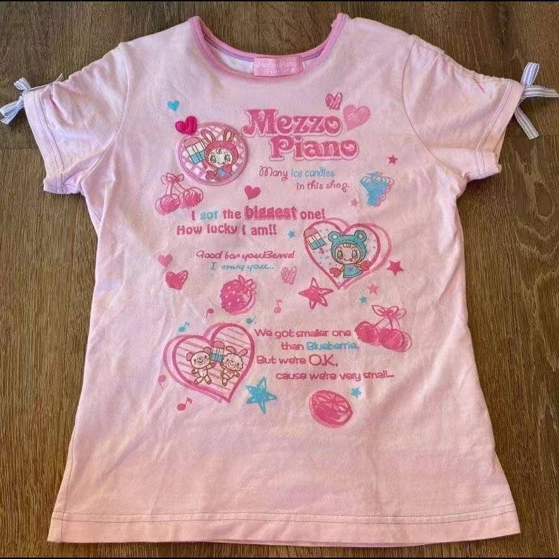 ヴィンテージかわいいキュートな半袖 Tシャツ女性 Y2K ク - Girl Fashion Street のレビューと価格