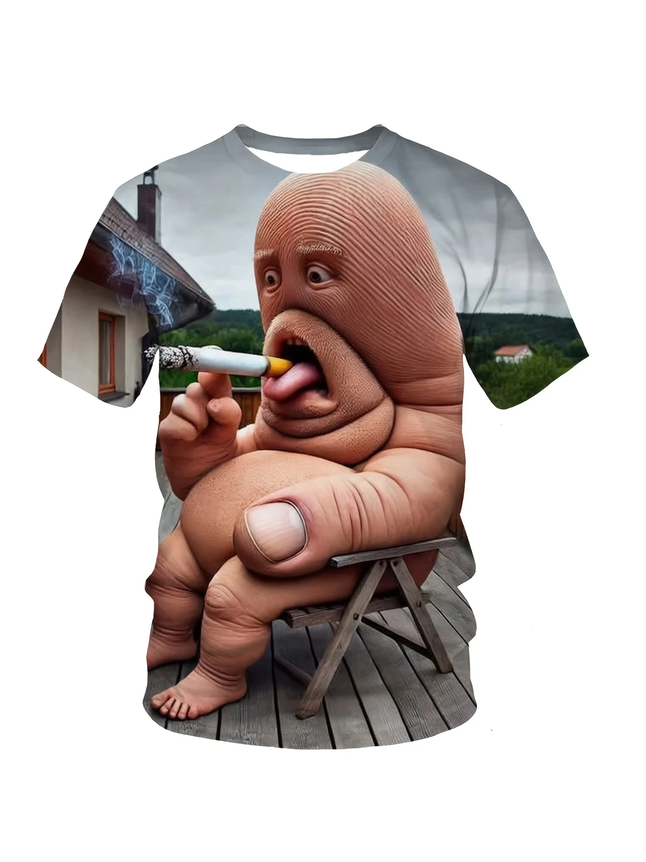 楽しい風変わりな抽象アート 3D プリント スポーツ 速乾性 - Quirky Street Fashion のレビューと価格