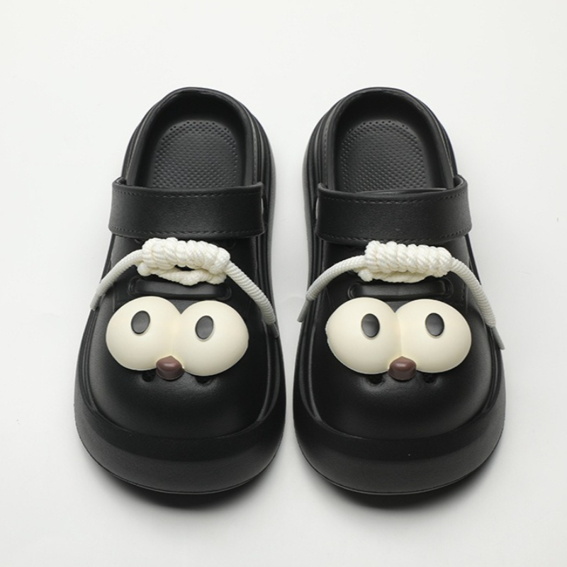 キュートなDIYビッグアイファッションクロッグ、女性用サマー - Girl Fashion Street のレビューと価格