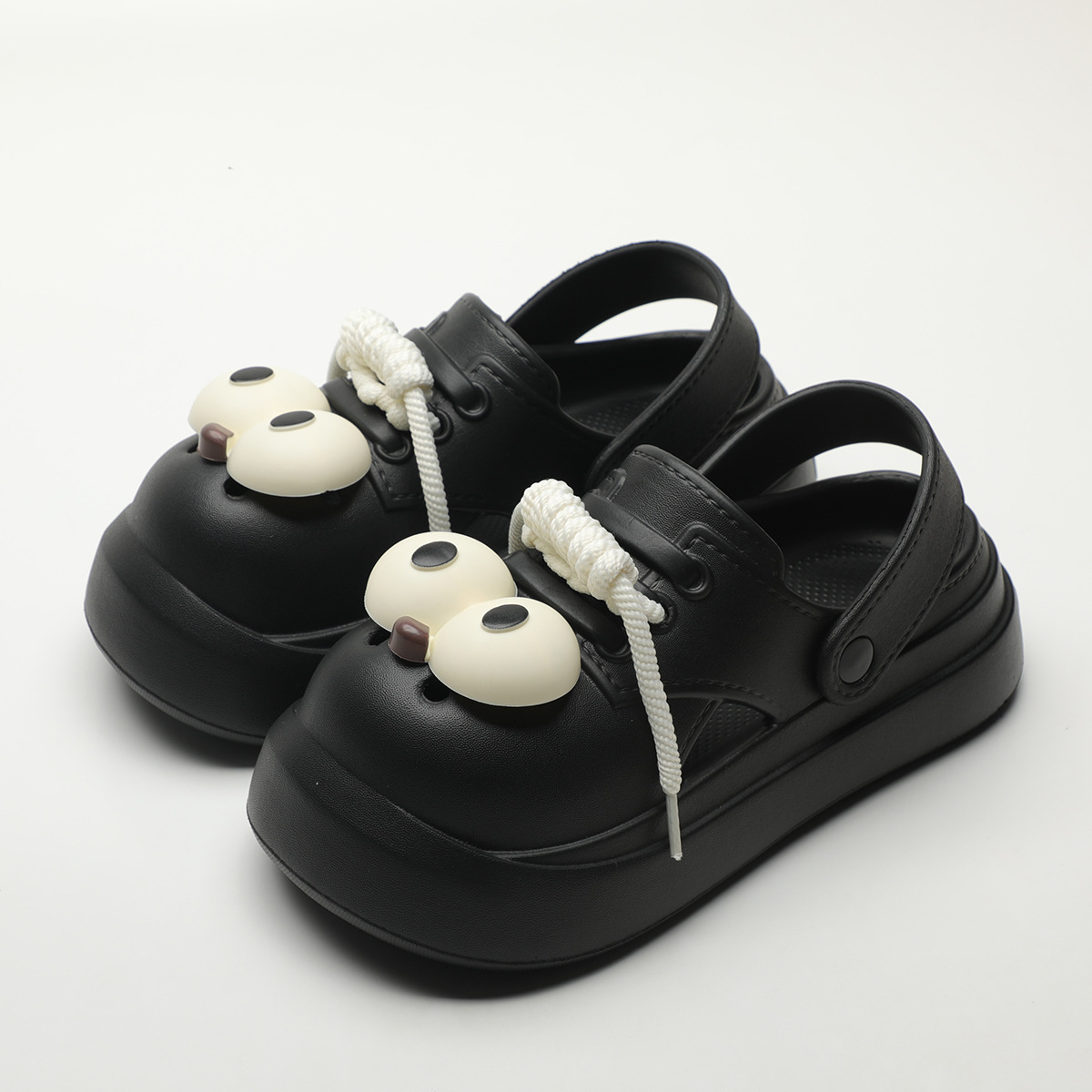 キュートなDIYビッグアイファッションクロッグ、女性用サマー - Girl Fashion Street のレビューと価格