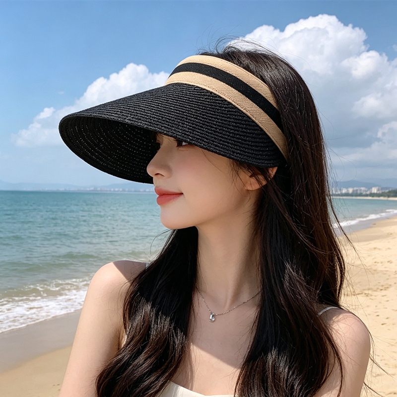 カスタム刺繍ロゴ入り屋外日よけ天井付き麦わら帽子 レディース - Baseball Cap Fitted のレビューと価格