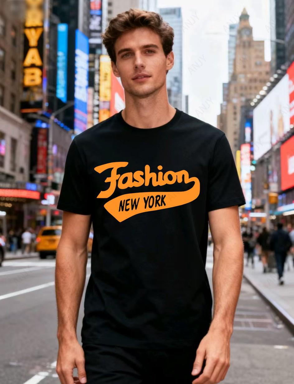 ニューヨークストリートスタイルレタープリントTシャツルーズカ - Street Fashion Of New York のレビューと価格