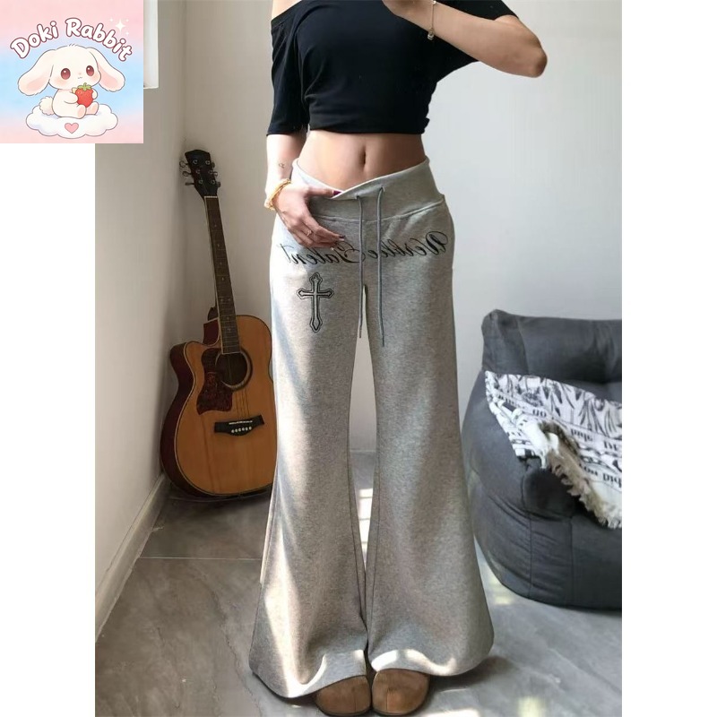 韓国ファッション ハイストリート クロス柄プリント フレア  - Korean Street Fashion Female のレビューと価格