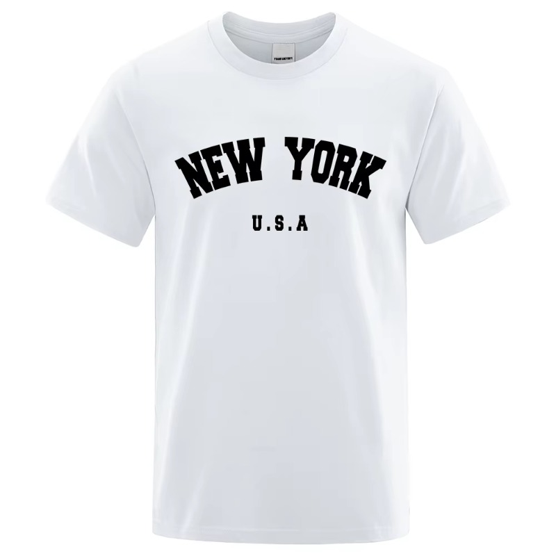 米国ニューヨーク米国シティストリートプリント Tシャツ男性用 - Street Fashion Of New York のレビューと価格
