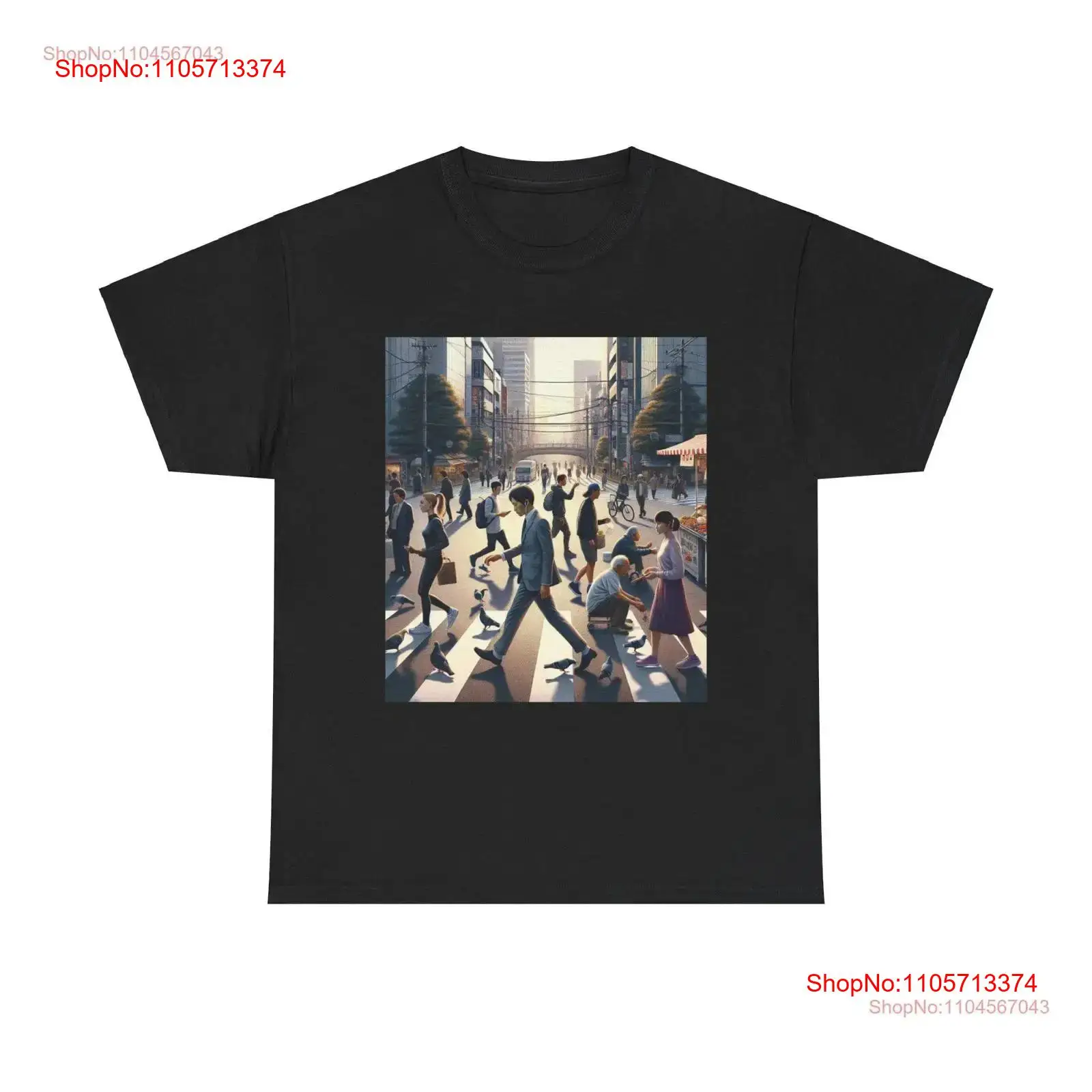 東京の朝の通勤Tシャツ都市の街並み日本旅行アジアファッション - Urban Street Fashion Photography のレビューと価格