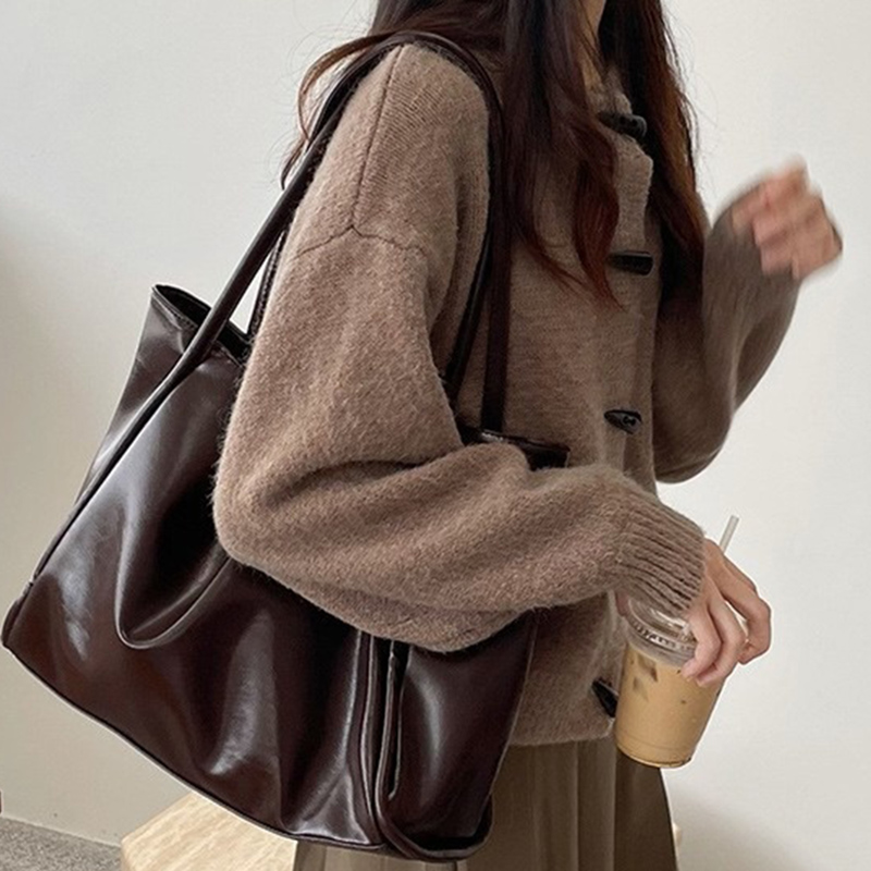 2026 女性新ヴィンテージショルダーバッグ女性の仕事通勤大 - Korean Street Fashion Female のレビューと価格