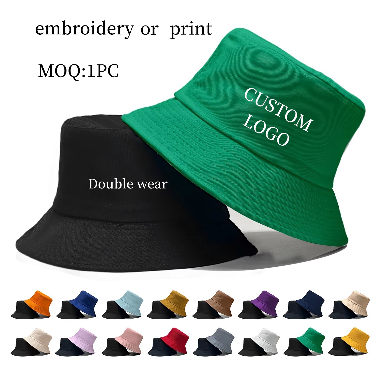 カスタムロゴ入り両面フィッシャーマンキャップ 春夏 アウトド - Baseball Cap Fitted のレビューと価格