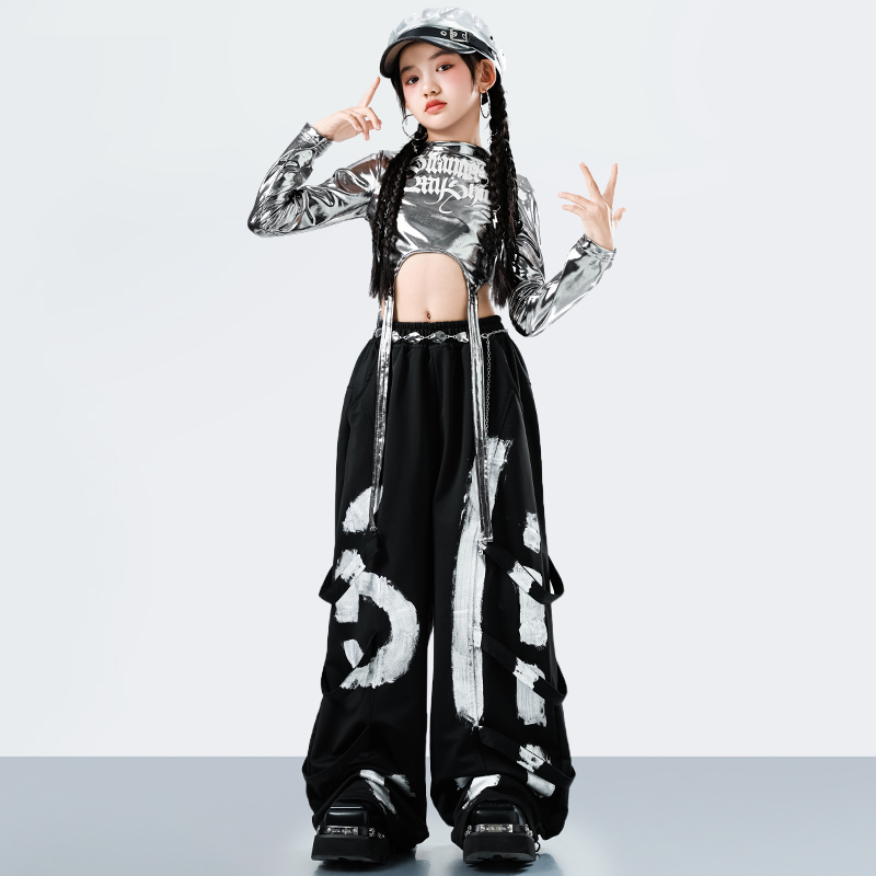 韓国 Y2K キッズストリートウェアスタイルヒップホップダン - Street Fashion Outfit のレビューと価格