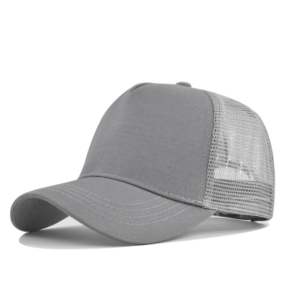 カスタムプリントロゴ入り無地ハードトップ5ピース野球帽 メン - Baseball Cap Fitted のレビューと価格