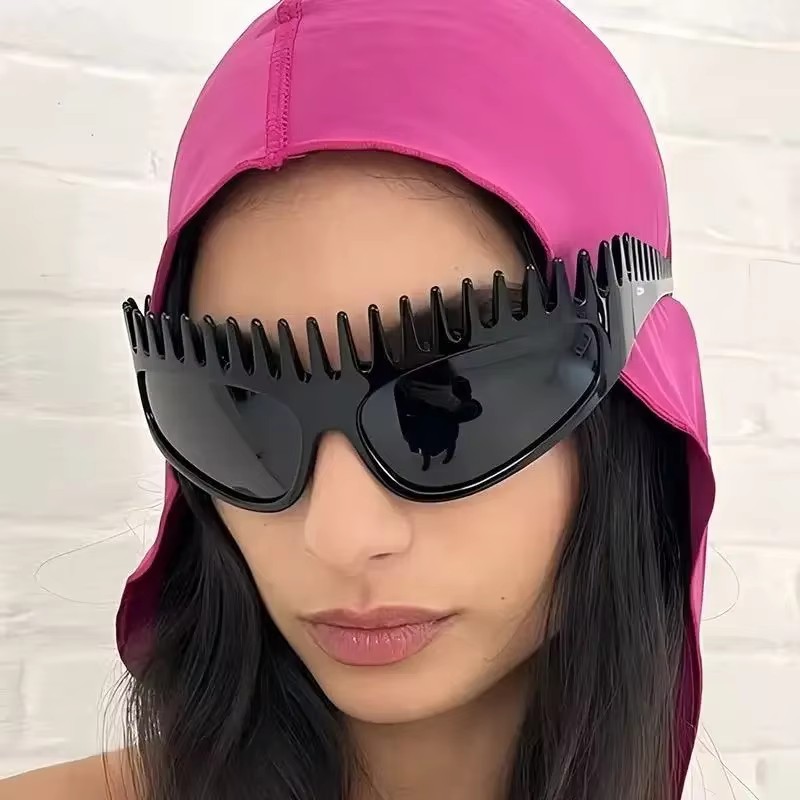 1 個の女性用ファッションメガネ新しいスタイルの個性風変わり - Quirky Street Fashion のレビューと価格